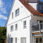 Schwarzkopf Bau Projekt Umbau im Raum Schwäbisch Gmünd Außenansicht eines Mehrfamilienwohnhauses